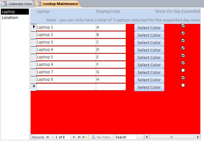 Laptop Reservation/Checkout Template | Reservation/Checkout Database