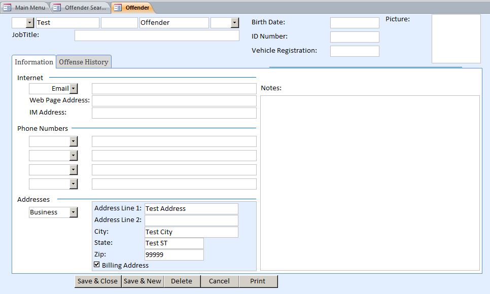 Loss Prevention Template |  Loss Prevention Database