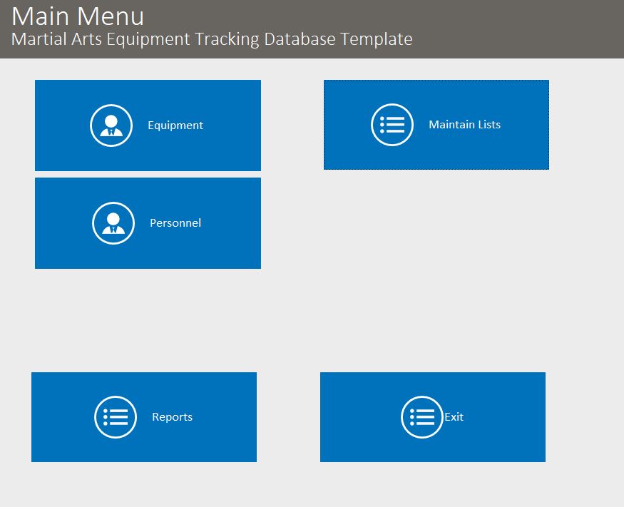 MartialArtsEquipmentTracking