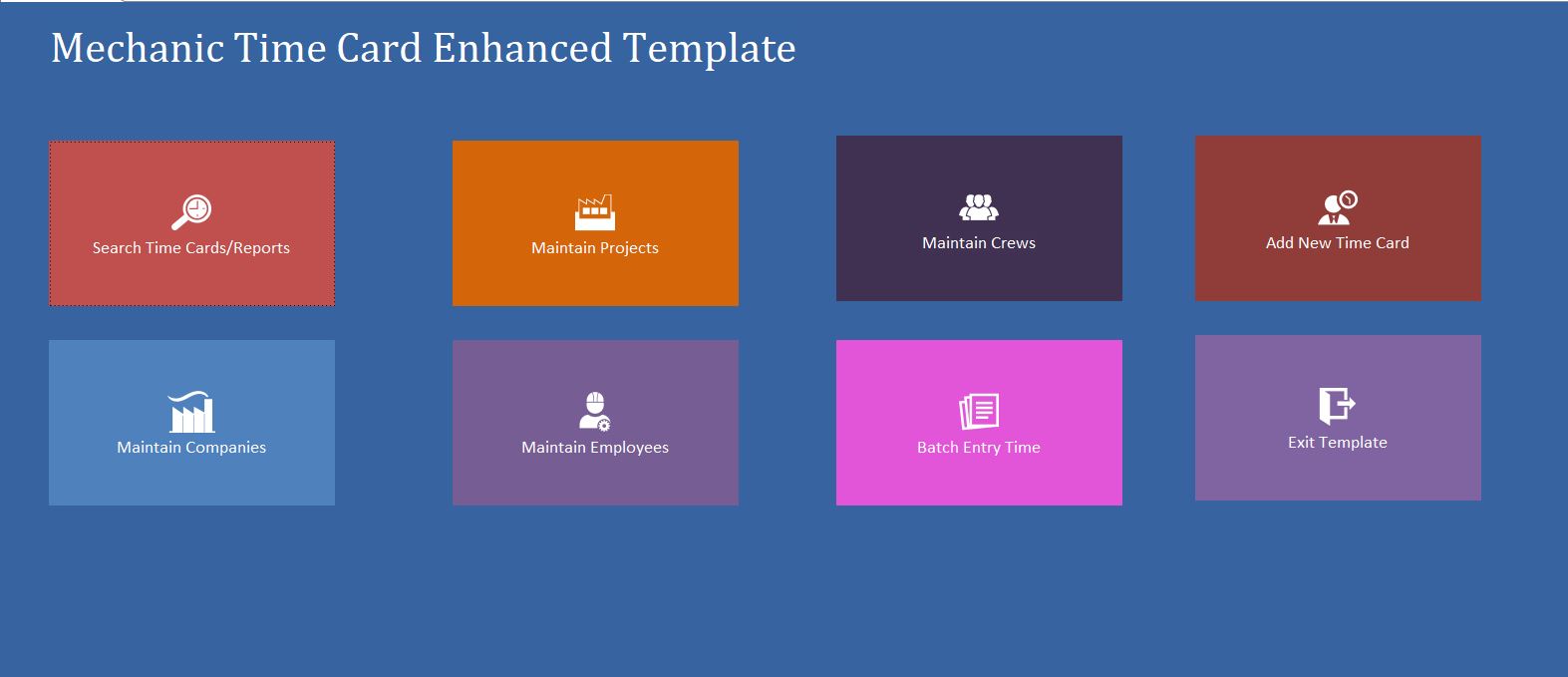 Enhanced Mechanic Consultant Time Card Template | Time Card Database