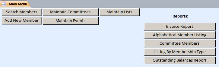 Membership Tracking Database Template | Association Tracking Database