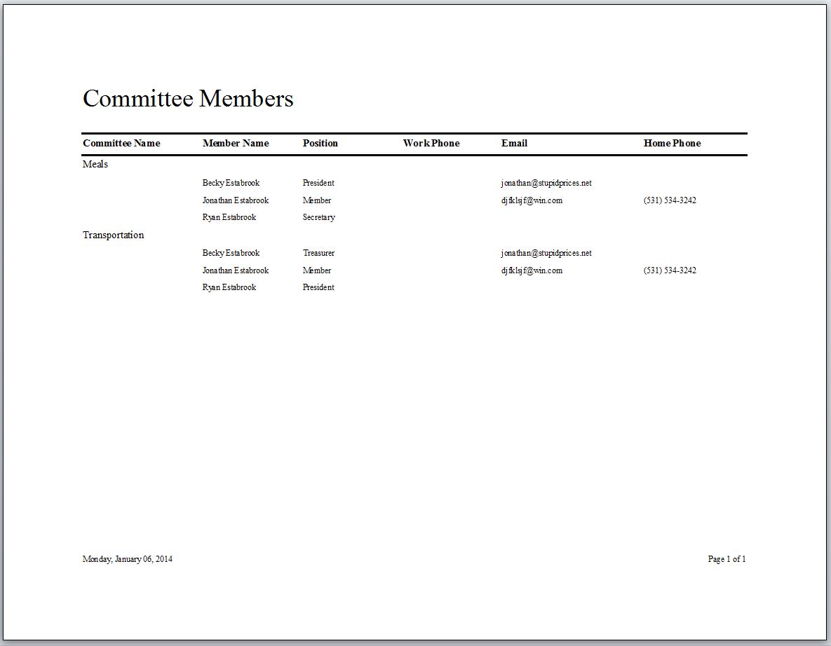 Membership Tracking Database with Calendar | Membership Database