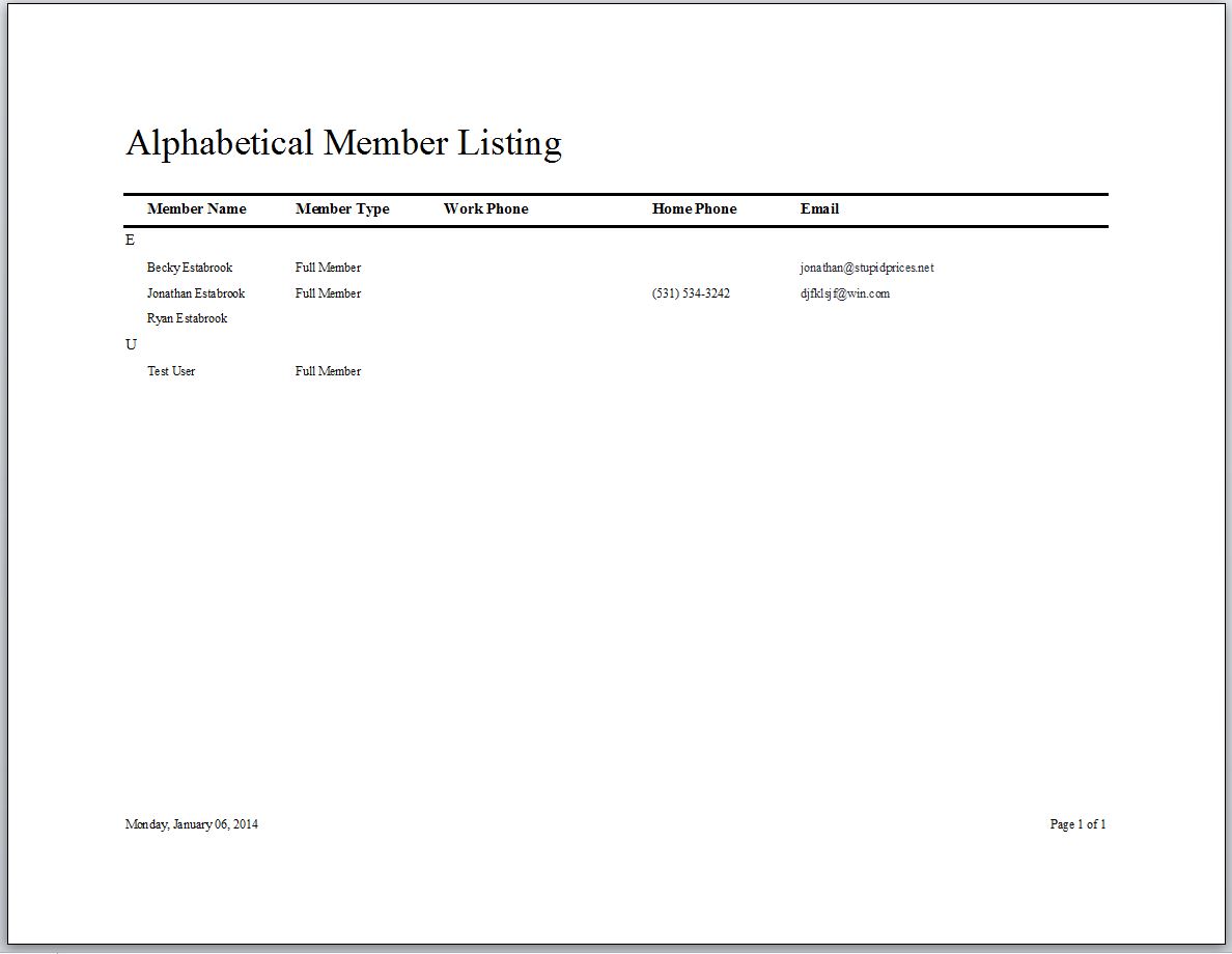 Membership Tracking Database with Calendar | Membership Database