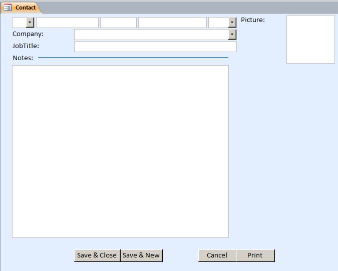 Microsoft Access Form to ASP.Net Form Database