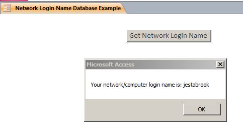 Network Login Name Template | Network Database