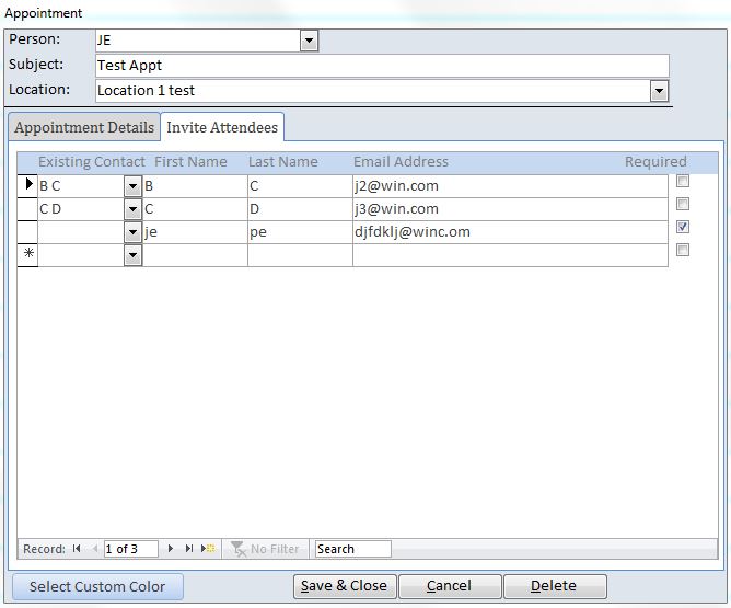 Dentist Appointment Tracking Template Outlook Style | Tracking Database