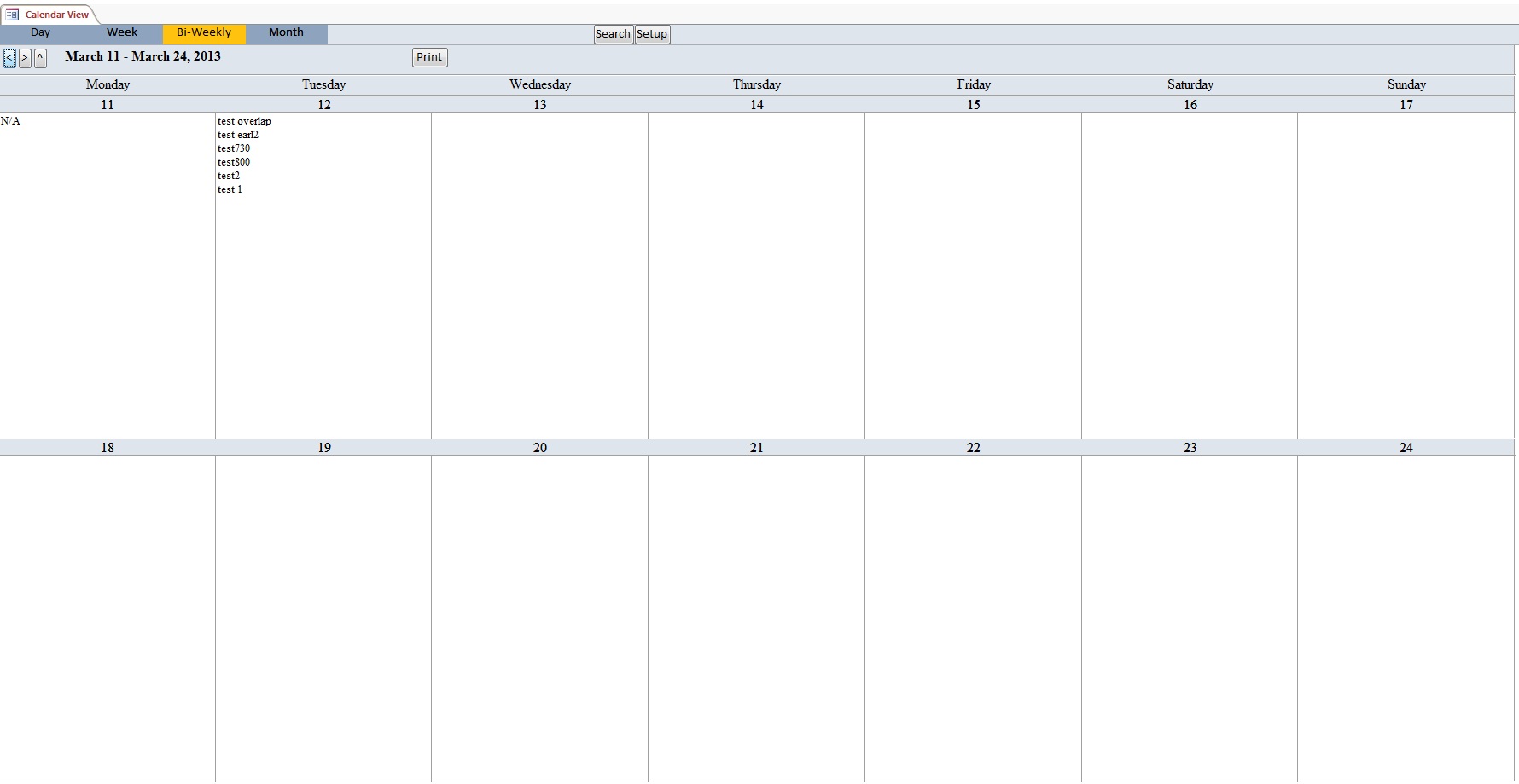 Microsoft Access Calendar Template Download