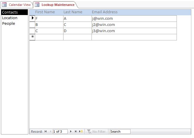 Northwind Database with Enhanced Calendar Scheduling Database Template | Calendar Database