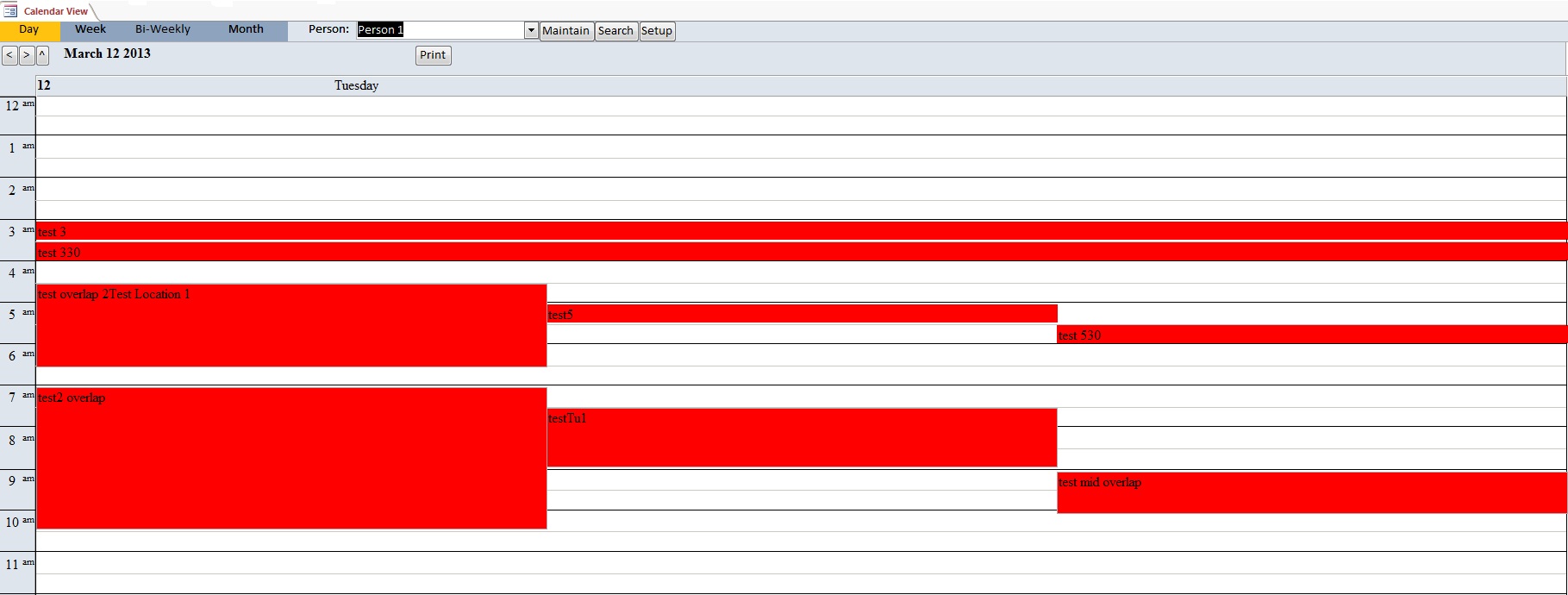 Enhanced Calendar Scheduling Database Template | Calendar Database
