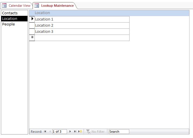 Counseling Appointment Tracking Template Outlook Style | Appointment Database