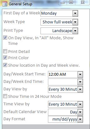 Enhanced Calendar Scheduling Database Template | Calendar Database