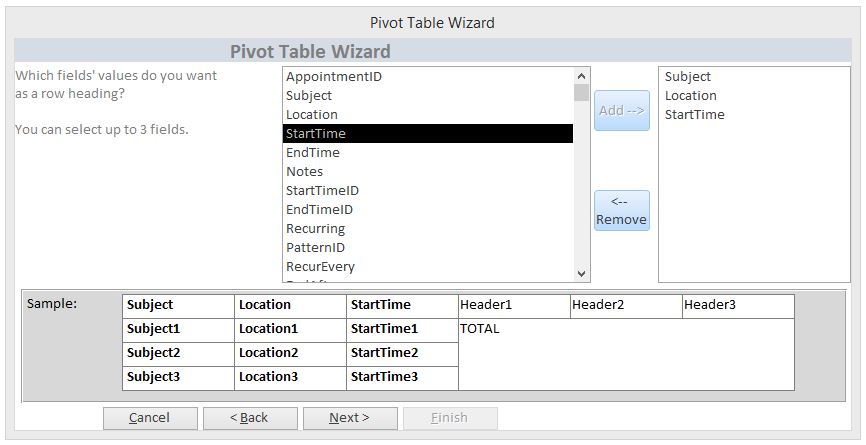 Enhanced Pivot Table Template | Database