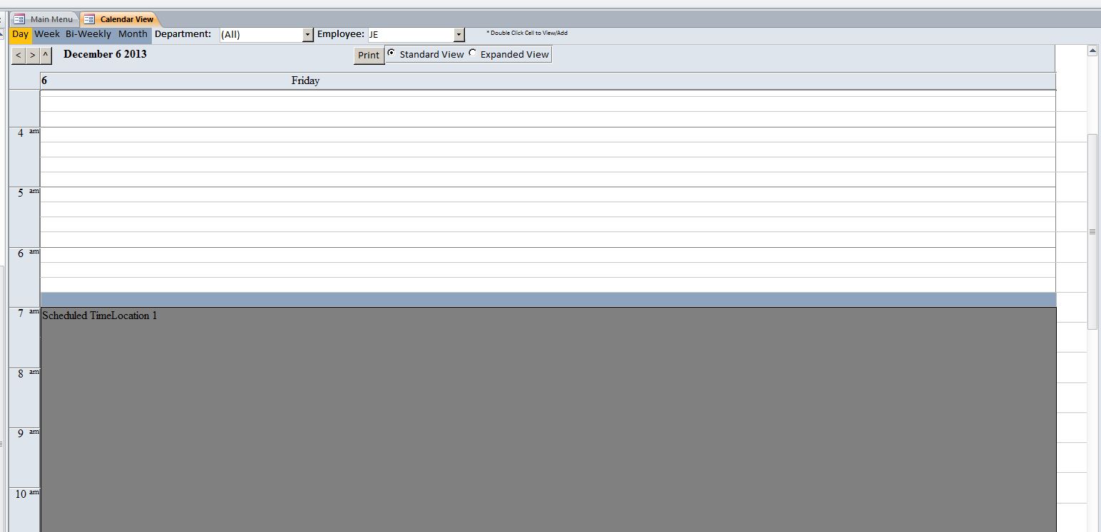 Plumbing Shift Scheduling Template | Scheduling Database