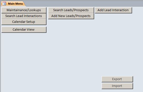 Plumbing Sales Lead/Prospect Tracking Template | Equipment Database