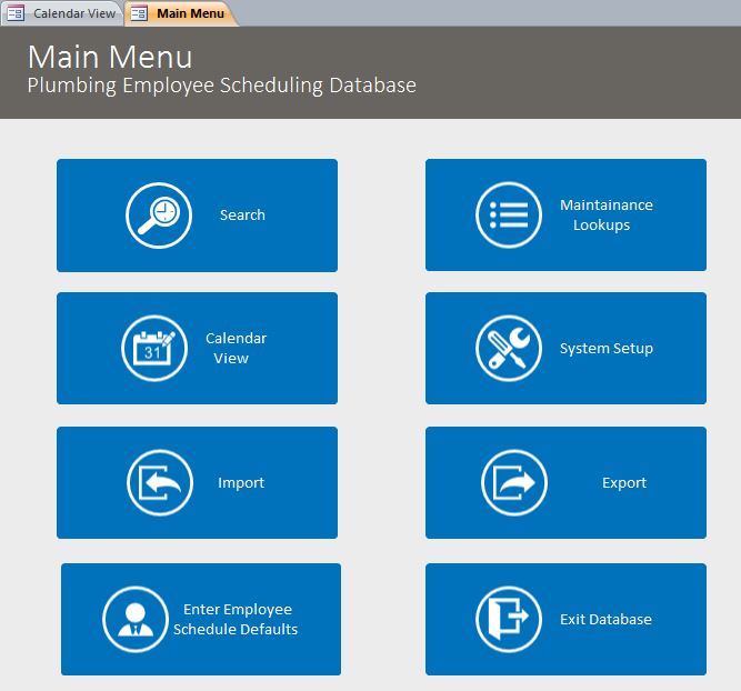 Plumbing Shift Scheduling Template | Scheduling Database