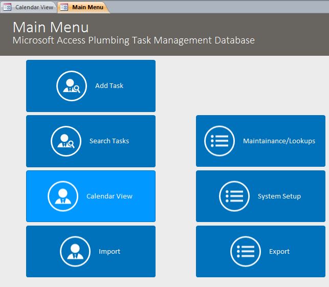 Plumbing Task Management Template | Task Management Database