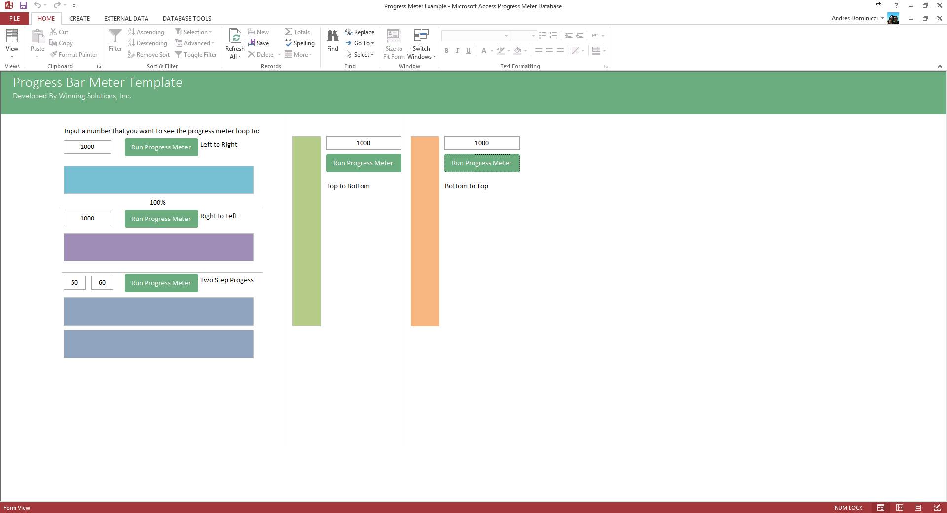 Custom Progress Bar - Meter System | Custom Progress Meter