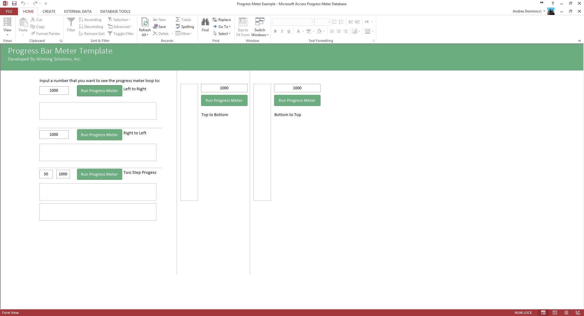 Custom Progress Bar Meter System Custom Progress Meter