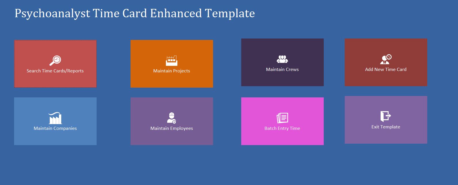 Enhanced Psychoanalyst Time Card Template | Time Card Database