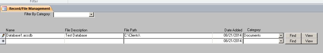Record File Management Database Template | File Tracking Database