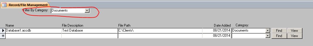 Record File Management Database Template | File Tracking Database