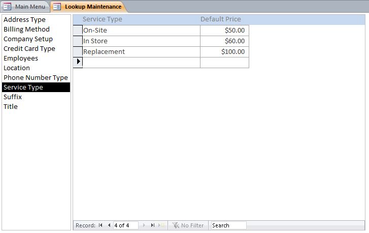 Refrigerator Appointment Tracking Template Outlook Style | Appointment Tracking Database