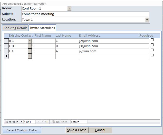 Restaurant Reservation Tracking Database Template | Reservation Database