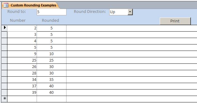 Custom Rounding Template | Custom Rounding Database