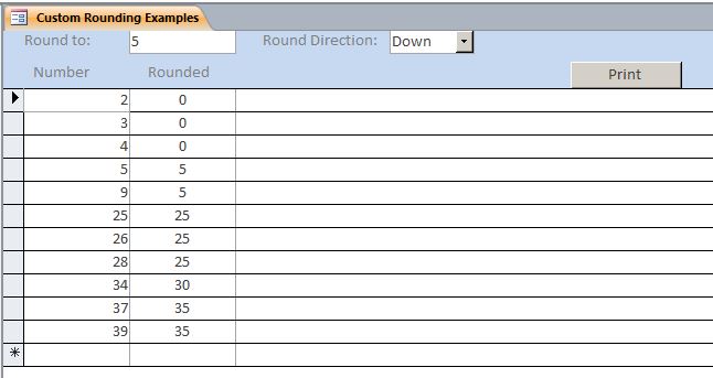 Custom Rounding Template | Custom Rounding Database