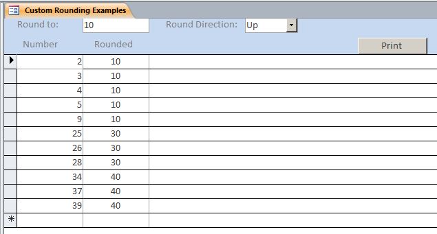 Custom Rounding Template | Custom Rounding Database