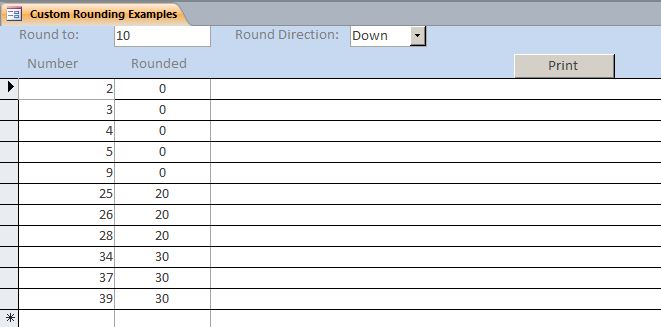 Custom Rounding Template | Custom Rounding Database