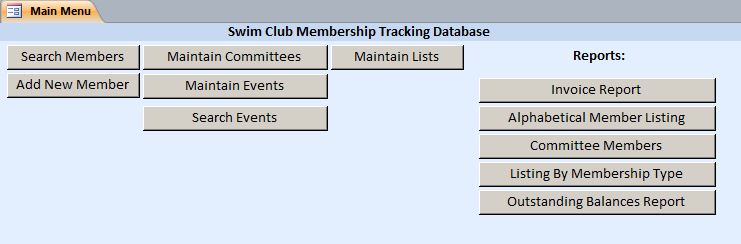 Running Club Membership Tracking Database