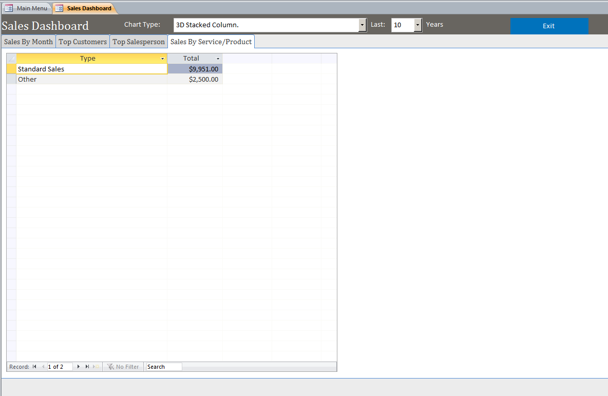 Microsoft Access Sales Database | Customizable Sales Tracking Solutions