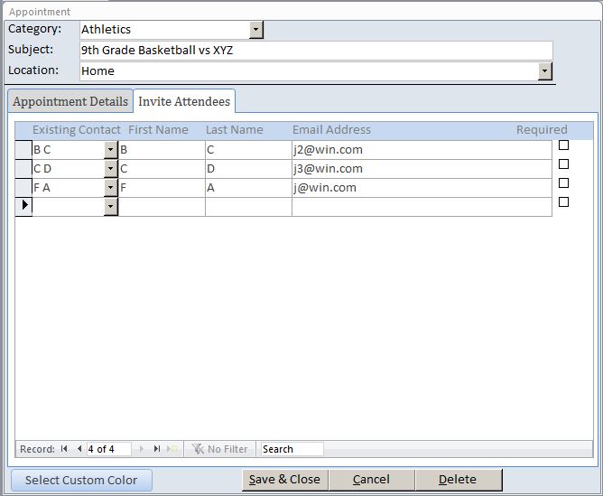 Microsoft Access School Calendar Scheduling Database | Full-Featured Calendar System