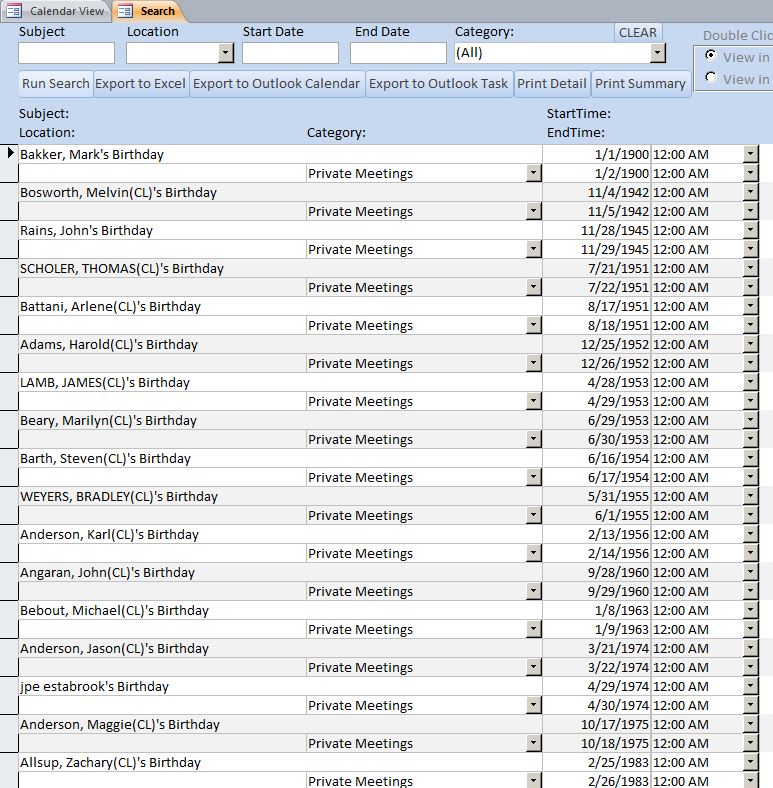 School Calendar Scheduling Template | Scheduling Database