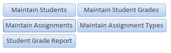 Student Assignment Grade Tracking Database Template