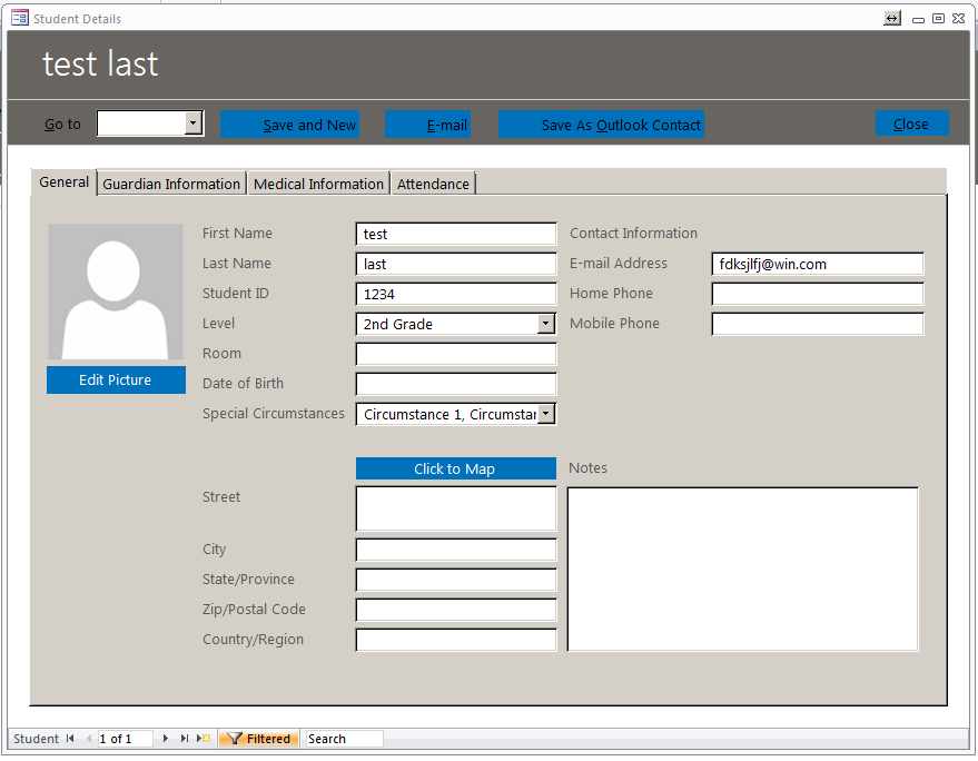 Students Template | Students Database