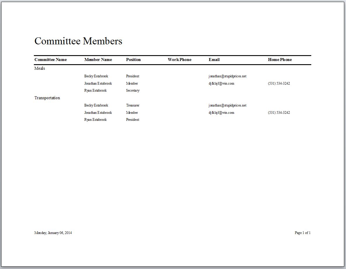 Swim Club Membership Tracking Database Template | Membership Database