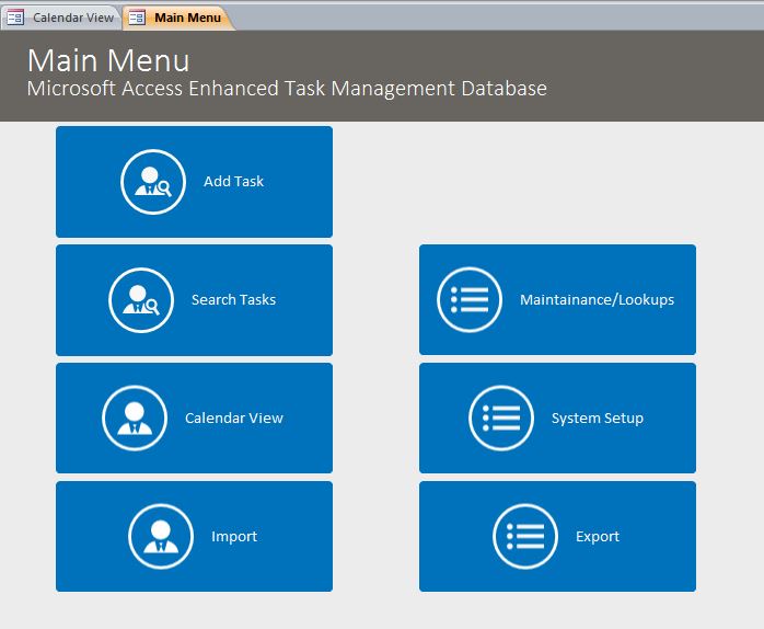 database access (task status aggregation)