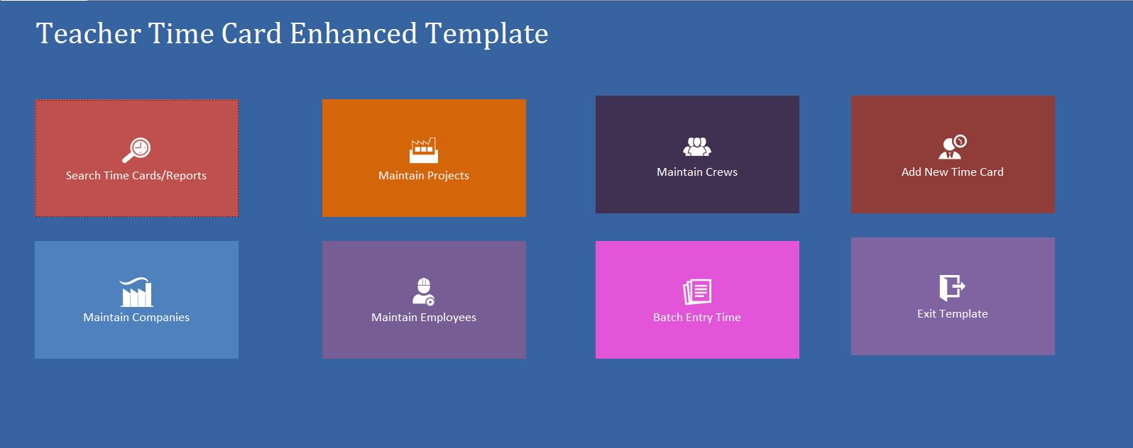 Enhanced Teacher Time Card Template | Time Card Database