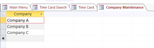 Time Card Template Database | Time Tracking Database