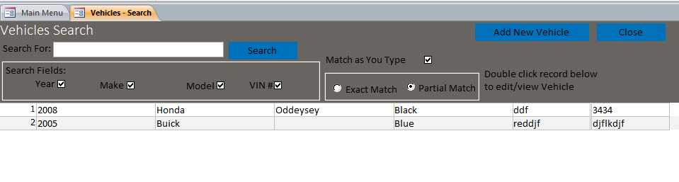 Vehicle Maintenance Database Template | Maintenance Database