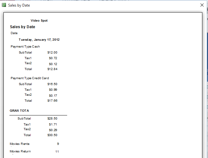 Scuba Rental System Template Database | Rental Database