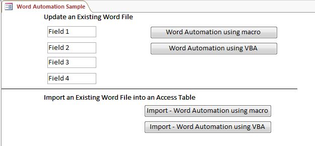 Word Automation