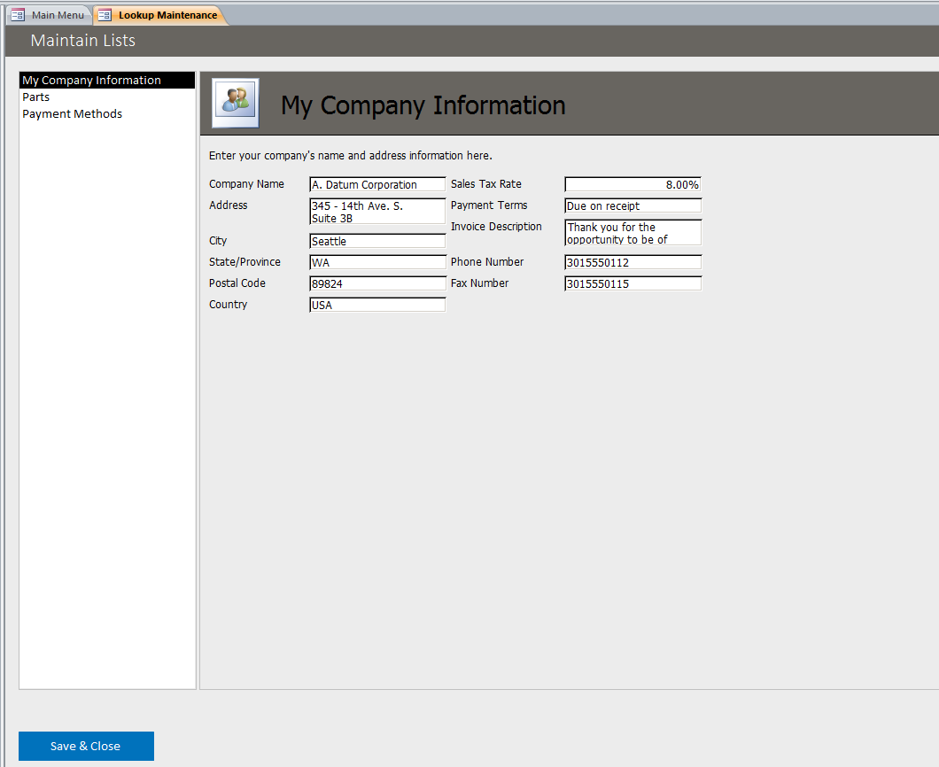 Work Order Management