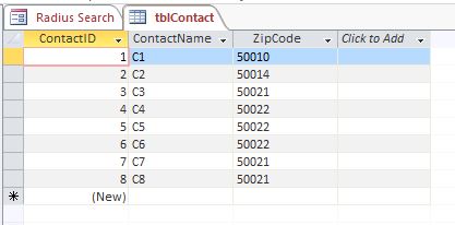Zip Code Radius Database | Zip Code Radius Signature